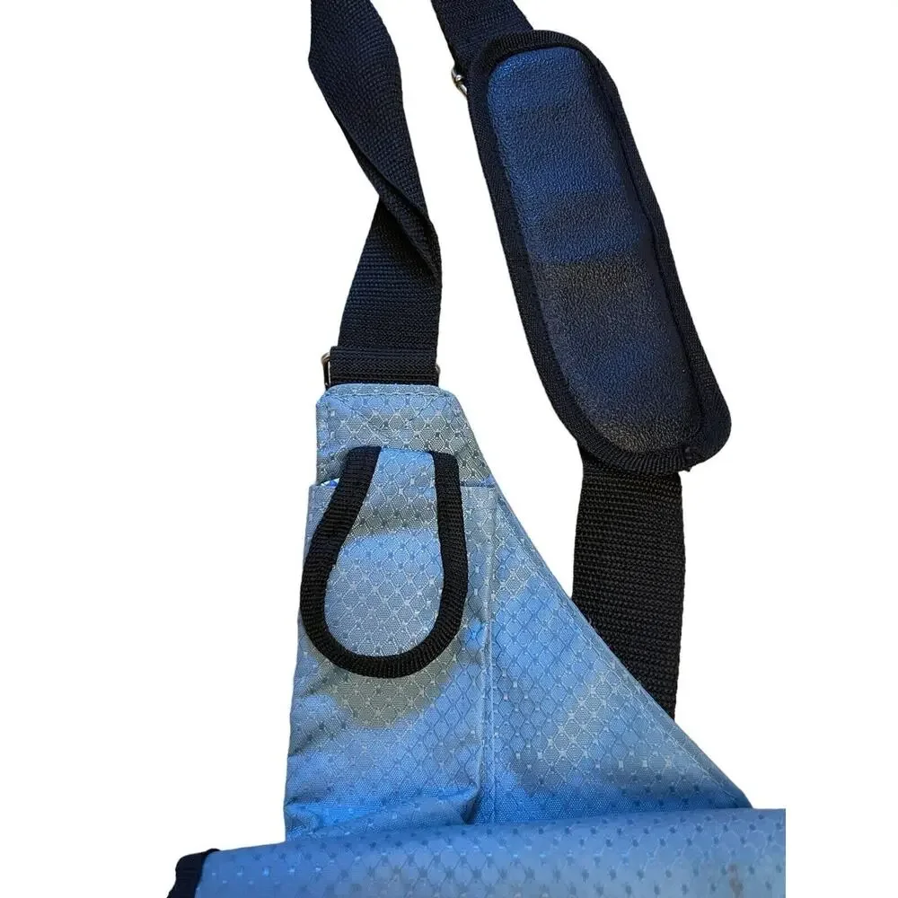 Heys Travelmate V3 Crossbody Utility Bag Unisex Organizer Lined Nylon Light Blue